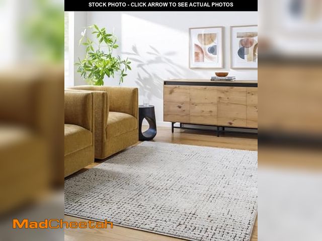 Lot 74-12446023 - Livabliss x Our PNW Home Cascade Minimalist Area Rug, 9'2" x 12', Brown - UNUSED