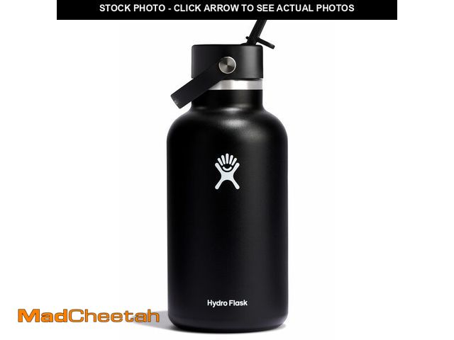 Lot 74-12603865 - Hydro Flask Water Bottle - Insulated Stainless Steel - Wide Straw Lid, Non Spill, Leakproof in 64 Oz...