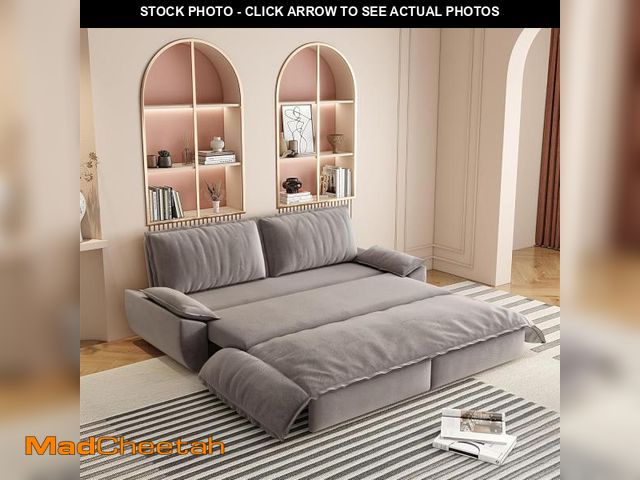 Lot 74-12104923 - DERCASS Rebound Pull Out Sofa Bed,Easy to Assembly 3-in-1 Convertible Sleeper Sofa,Multi-Functional ...
