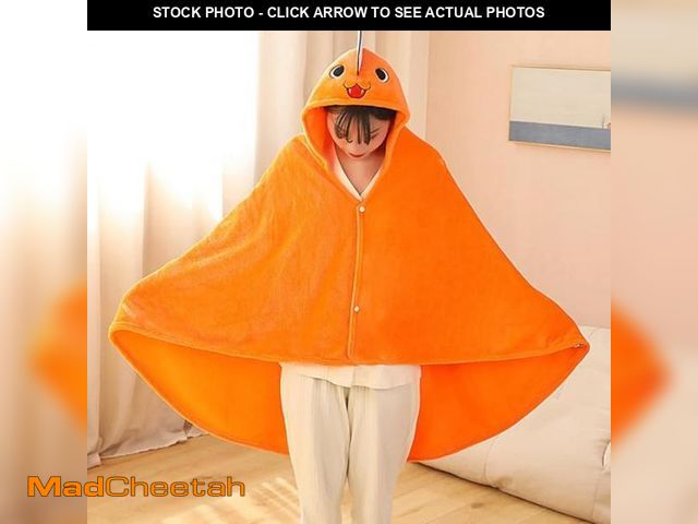 Lot 74-6336572 - CICOCI Pochita Cosplay Costume Plush Hooded Blanket Chainsaw Man Pochita Cloak Cape Girls Women Anim...