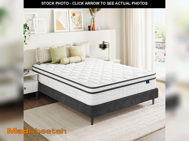 Lot 74-12161943 - Vesgantti Full Size Mattress, 12 Inch Hybrid Double Bed Mattress in a Box with Memory Foam and Pocke...