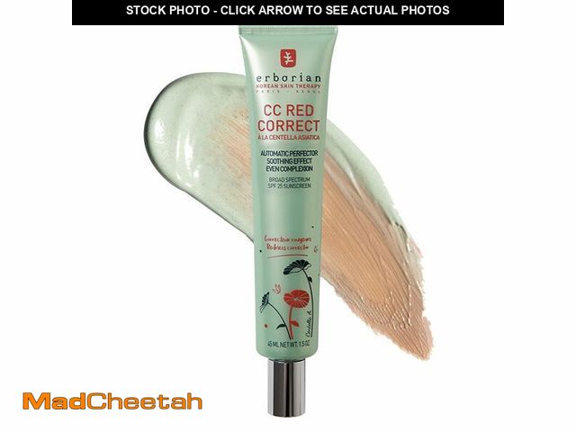 Lot 74-12700373 - Erborian CC Red Correct - Skincare-First Green Color Corrector with Centella Asiatica, Illuminating ...