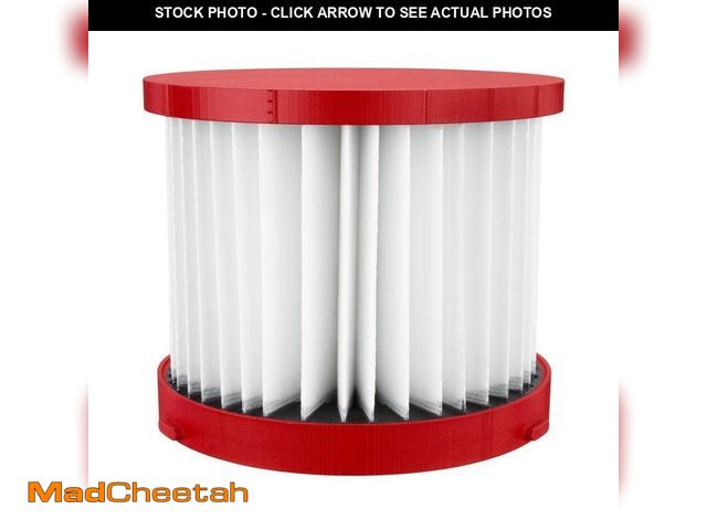 Lot 74-13771714 - Milwaukee M18/M12 HEPA Wet/Dry Vacuum Filter for Milwaukee Models 0880-20, 0970-20, &amp; 0960-20 Va...