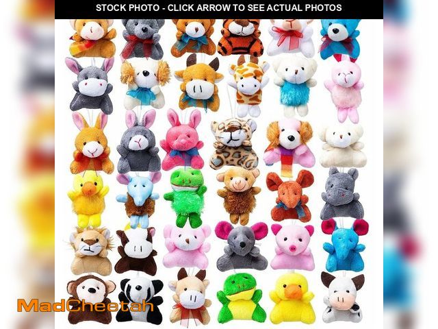 Lot 74-12713466 - JOYIN 36 Pack Mini Animal Plush Toy Assortment (36 Units 3" Each),Bulk Stuffed Animals Party Favors ...