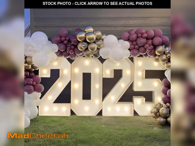 Lot 74-12719836 - Graduation Decorations Class of 2025 3FT: Large Marquee Light up Numbers 2025 Party Decor Graduation...