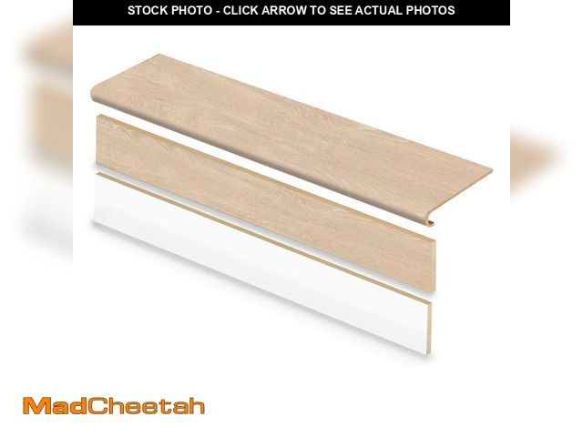 Lot 74-12774153 - Cap A Tread Kings Cottage 47 in. L x 12.15 in. W x 1.69 in. T Laminate Stair Tread and Reversible Ri...