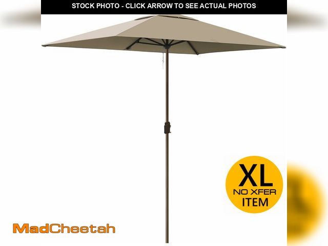 Lot 74-13072714 - EliteShade USA 10-Year-Non-Fading 6.5x10Ft Rectangular Market Umbrella Patio Umbrella Outdoor Table ...