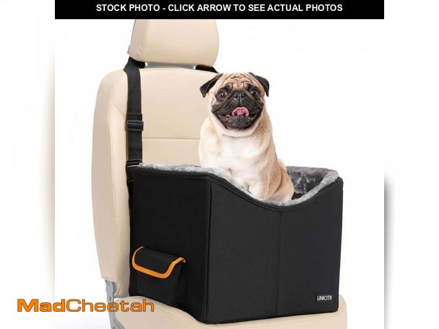 Lot 74-11548931 - Dog Car Seat for Small Dogs, Elevated Dog Booster Seat Pet Travel Carrier Bed for Car with Adjustabl...