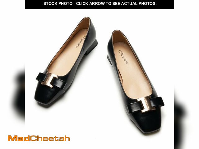 Lot 74-12601245 - C.Paravano Flats Women | Womens Dress Shoes | Ballet Shoes for Women | Square Toe | Casual Shoes(Bla...