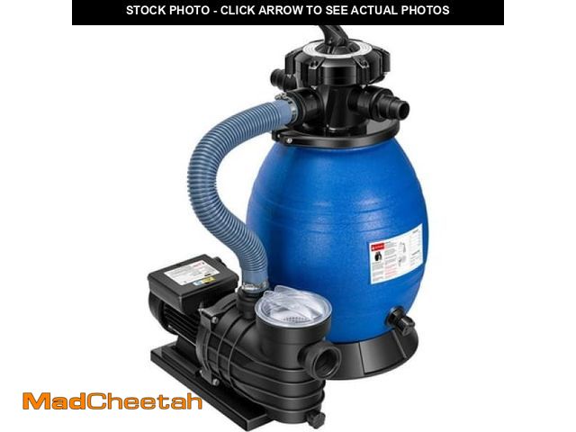Lot 74-12156412 - SPECSTAR Sand Filter with 3/4 Hp Pool Pump  2380 GPH Fits 15360 Gallons Pool  45 Pound Sand Capacity...