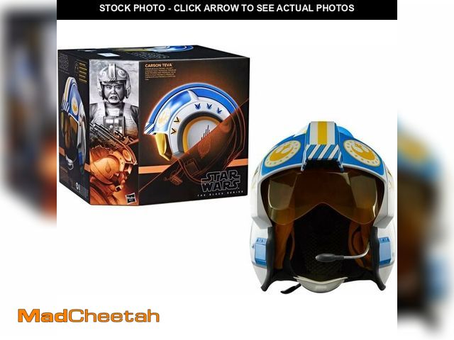 Lot 74-12665307 - Star Wars The Black Series Carson Teva Premium Electronic Helmet with Advanced LED and Sound Effects...