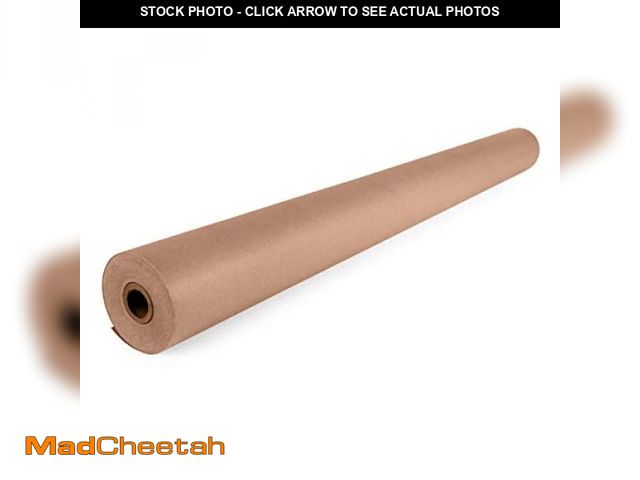 Lot 74-12399109 - IDL Packaging Brown Kraft Paper Roll 36" x 2160" (180 feet), 30lb Thickness - USA-Made Brown Wrappin...