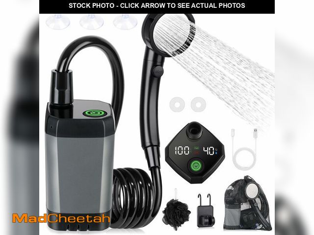 Lot 74-13574790 - Spopal Portable Shower for Camping, [Long-Lasting] 6000mAh Rechargeable Camping Shower with Intellig...