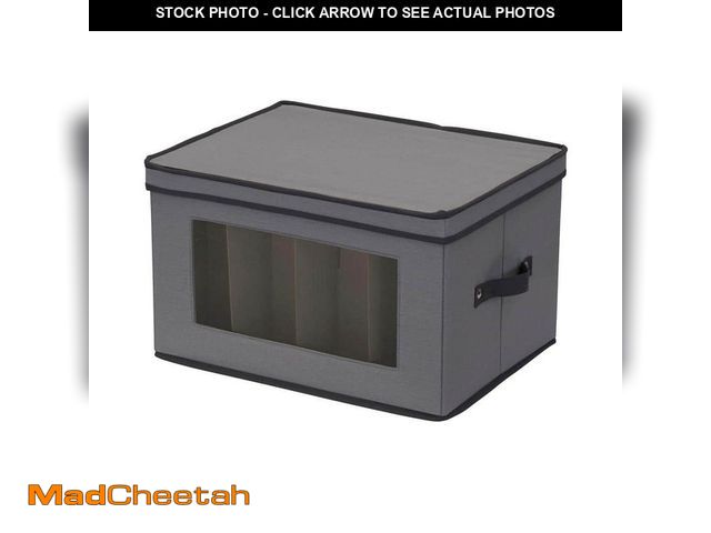 Lot 74-14245877 - HOUSEHOLD ESSENTIALS Stemware Storage Box in Gray - UNUSED