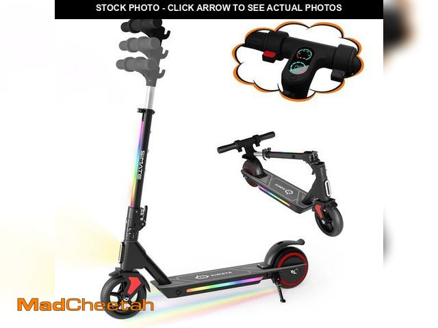 Lot 74-13816105 - SIMATE Electric Scooter for Kids Ages 6-14, Lighting Lamp &amp; LED Display,3 Adjustable Speed &amp;...