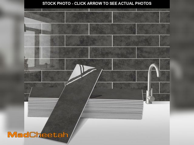 Lot 74-13947232 - AllDecoo 24-Pieces Peel and Stick Tiles for Kitchen Backsplash, New Upgrade Design 12" x 3"SPC Subwa...