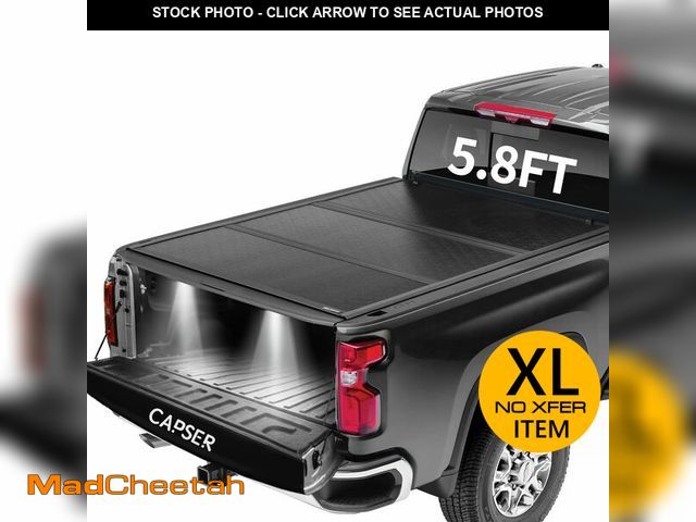 Lot 74-12630671 - CAPSER Chevy/GMC 5.8FT Hard Tri-Fold Tonneau Cover Fits for 2019-2025 Silverado/Sierra 1500 Fleetsid...