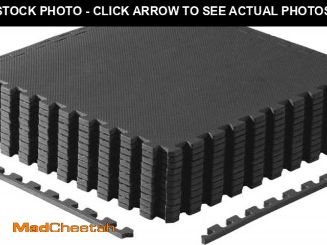 Lot 74-12153111 - CAP Barbell 1/2-Inch Interlocking EVA Foam Exercise Puzzle Mats - 2 Pack | 24" x 24" x 1/2" | T Patt...