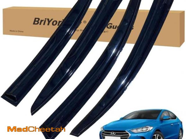 Lot 74-12448640 - BriYorWay Vent Shades Rain Guards for Hyundai Elantra 2017 2018 2019 2020 Accessories, for Hyundai E...