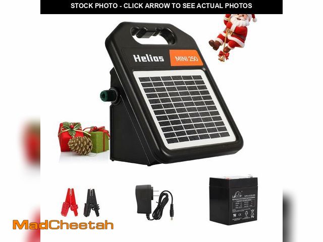 Lot 74-12450440 - ANDMON MINI250 Solar Electric Fence Charger with Day or Night Mode, 0.18Joule Portable Solar Fence C...