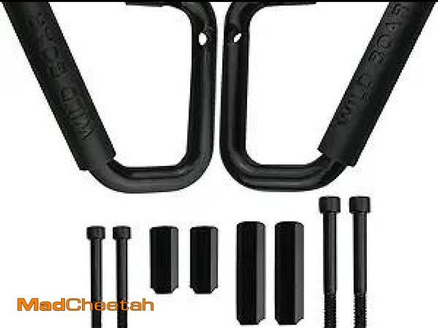 Lot 74-12129233 - caqeg Pack of 2 Front Grab Bar Grab Handles Black Textured Compatible with 2007-2017 Jeep Wrangler J...
