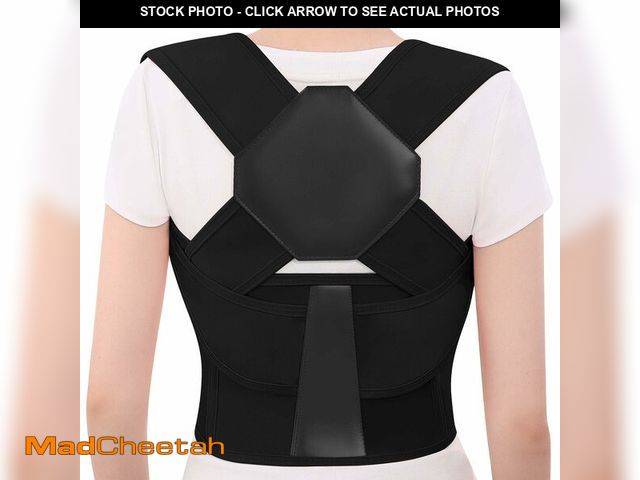 Lot 74-14480014 - QFE Posture Corrector for Women and Men Back Brace Upper Support Straightener Shoulder Adjustable Br...
