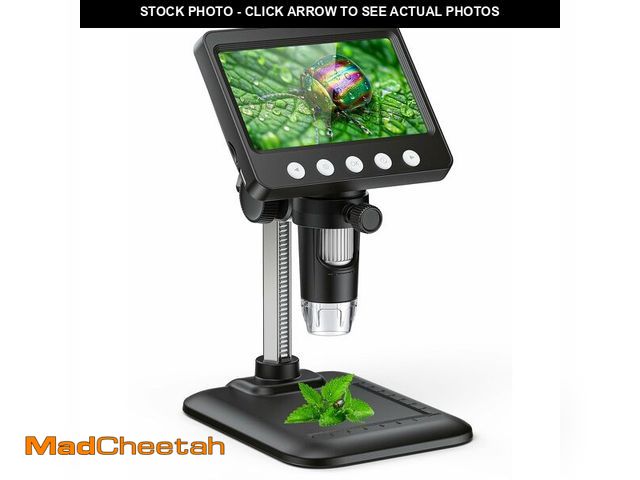 Lot 74-13711464 - 4.3" Digital Microscope for Adults, SKYEAR Coin Microscope 1000X Magnification with 8 Ajustable LED ...