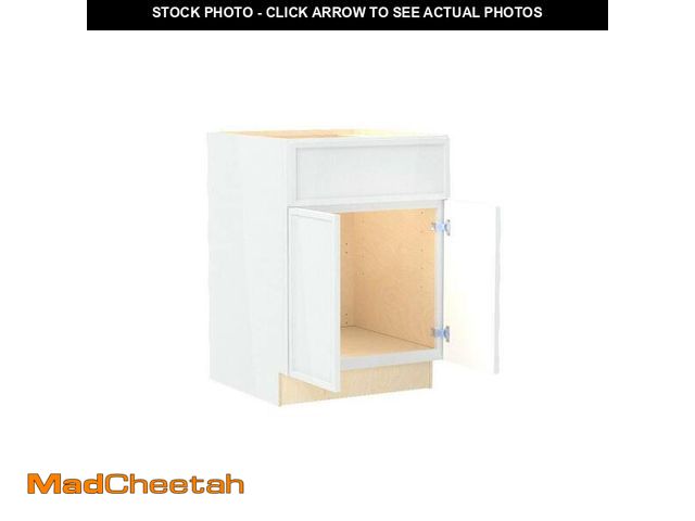 Lot 74-12771235 - Home Decorators Collection Franklin 24 in. W x 24 in. D x 34.5 in. H Assembled Plywood Sink Base Kit...