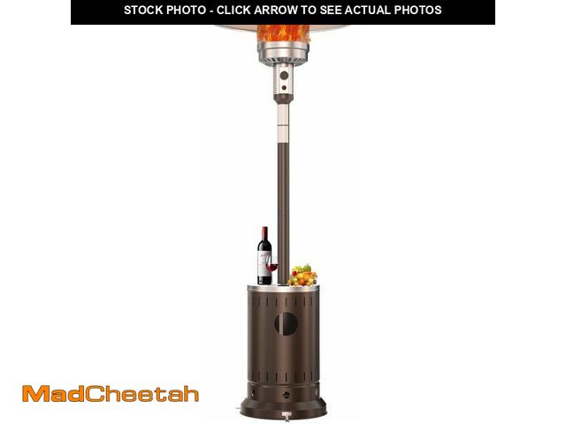 Lot 74-13709455 - DIAMONDFORGE 50,000 BTU Patio Heater - Propane Patio Heater with Double-Layer Stainless Steel Burner...