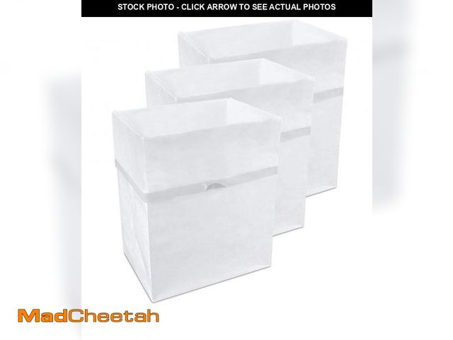 Lot 74-12112956 - Clean Cubes 13 Gallon Disposable Trash Cans (3-Pack) with Fitted Trash Bags - Reusable Garbage and R...