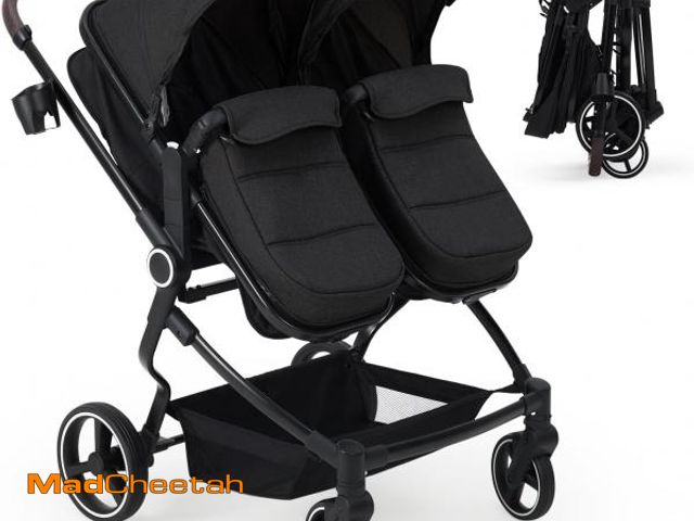Lot 74-12510207 - GarveeLife Side by Side Double Stroller for Twins, Lightweight Compact Foldable Baby Travel Stroller...