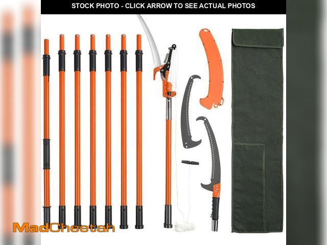 Lot 74-12558802 - SKYSHALO Blade Length 46.06 in. Manual Pruning Saw, 7.3 ft. to 27 ft. Extendable 3 Pruner, Branch Tr...
