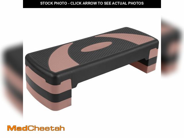 Lot 74-13776983 - Fitvids Aerobic Step Platform, 3 Levels Adjustable Height Workout Step Platform for Exercise at Home...