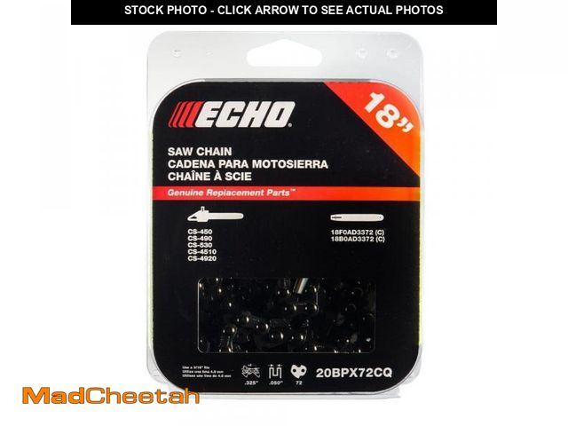 Lot 74-14607242 - ECHO 18 in. Small Chisel Chainsaw Chain - 72 Link 20BPX72CQ - UNUSED