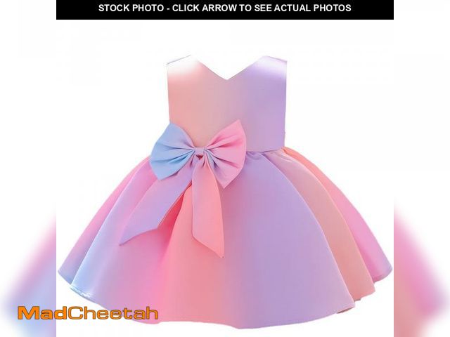 Lot 74-12343542 - NSSMWTTC Little Girl Christmas Pageant Dresses V Back Kids Toddler Formal Ball Gown Tutu Cotton Flow...
