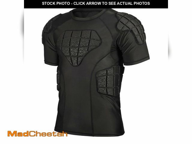 Lot 74-14432363 - Surlim Padded Football Shirt for Men, Rib Protectors Compression for Rugby - UNUSED