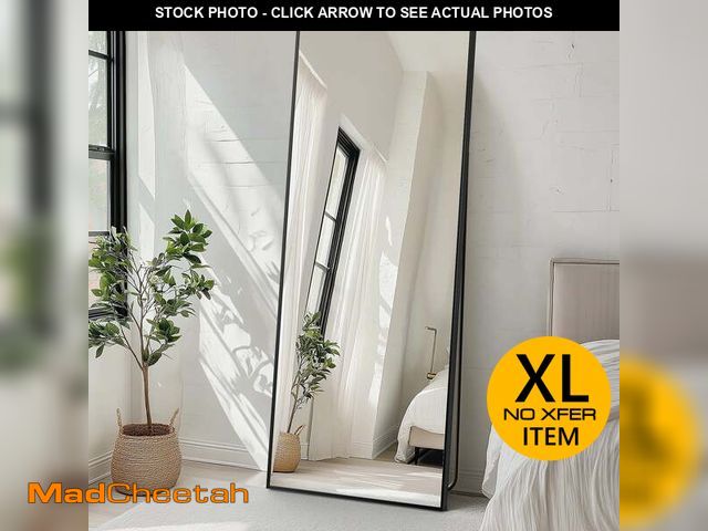 Lot 74-12549795 - CONCETTA 71"x26" Rectangle Full Length Mirror, Full Body Standing Mirror Floor Mirror, Black - UNUSE...