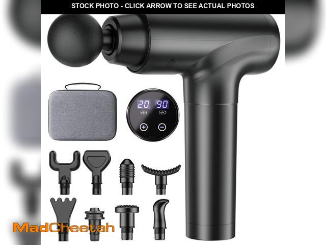 Lot 74-12048502 - cotsoco Massage Gun, Muscle Massage Gun Deep Tissue Back Massager for Pain Relief, 20 Speeds Handhel...