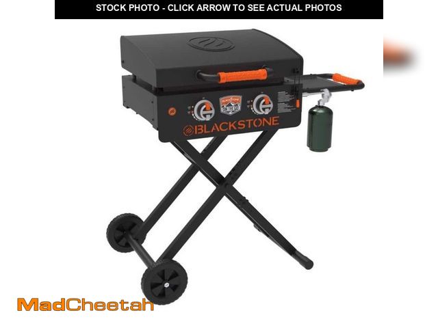 Lot 74-12464842 - Blackstone On The Go 22 in. 2-Burner Liquid Propane Outdoor Griddle Flat Top Grill Black with Hood -...