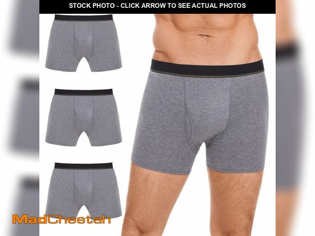 Lot 74-12459043 - ShieldEase Washable Incontinence Boxer Briefs for Men - Cotton Urinary Leakproof Underwear with Fly,...