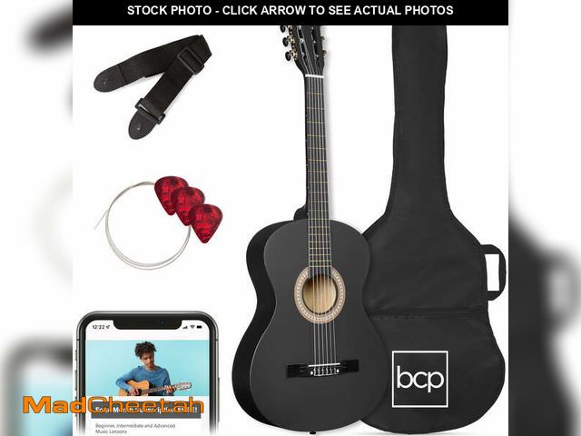 Lot 74-12766754 - Best Choice Products Walmart Exclusive 30in Kids Acoustic Guitar Beginner Starter Kit w/ Strap, Case...