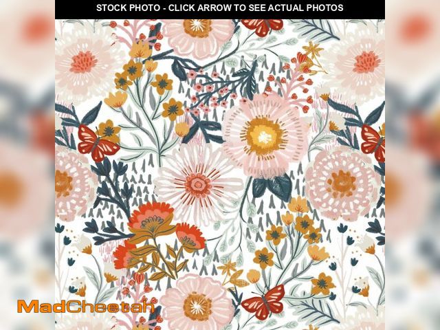 Lot 74-14296224 - Dimoon Floral Wallpaper Peel and Stick Wallpaper Boho Retro Contact Paper 17.3''x197'' White Bohemia...