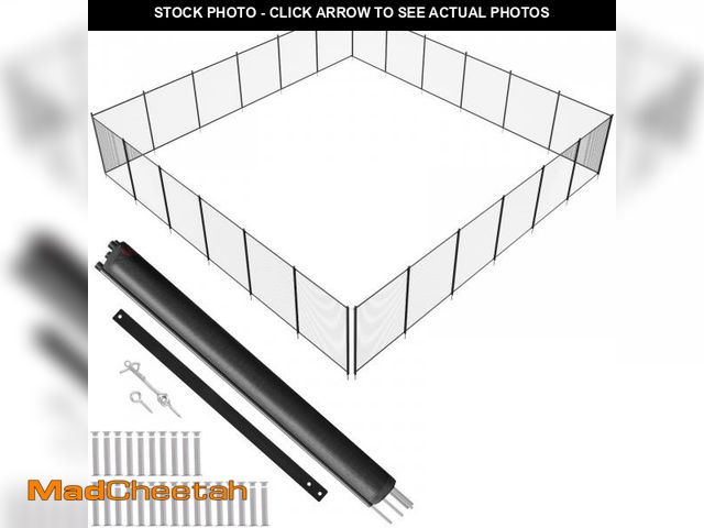 Lot 74-12106155 - VEVOR Pool Fence, 4 x 72 FT Pool Fences for Inground Pools, Removable Safety Pool Fencing, Easy DIY ...