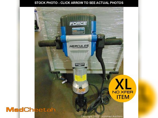 Lot 74-14082563 - HERCULES 15 Amp, 66 lb., 1-1/8 in. Hex Breaker Hammer with Maximum Vibration Control - USED