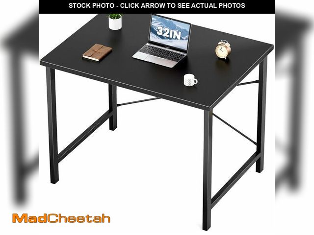 Lot 74-12633372 - Sweetcrispy Computer Small Desk, Office 32 Inch Kids Student Study Writing Work with Metal Frame Woo...