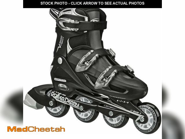 Lot 74-13710420 - Roller Derby V-Tech 500 Adjustable Performance Inline Skates for Men, Women, Kids, Teens, Large (6-9...