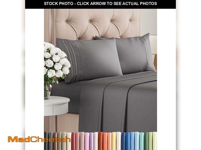 Lot 74-12713731 - King Size 4 Piece Sheet Set - Comfy Breathable &amp; Cooling Bed Sheets Set - Hotel Luxury Bedding f...