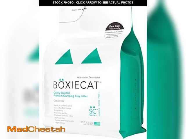 Lot 74-12396469 - Boxiecat Gently Scented Premium Clumping Clay Cat Litter, 28-Pounds - UNUSED