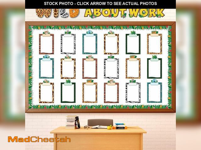 Lot 74-14381963 - Jungle Animals Student Work Display Bulletin Board Set Wild About Work Bulletin Board Classroom Deco...