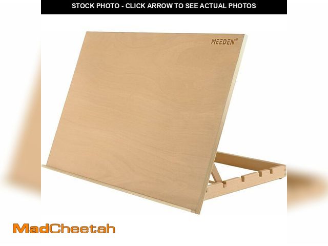 Lot 74-14444633 - MEEDEN Extra Large(20"x 30") Wooden Tabletop Easel for Painting, 5-Position Adjustable Drawing &amp;...